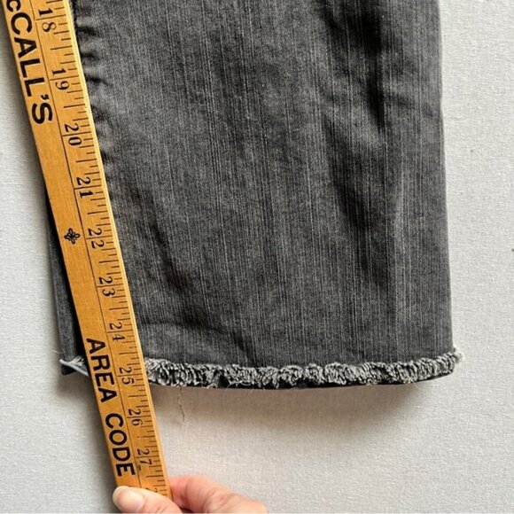 Frame Le Crop mini boot raw hem denim jeans Sz 27 - Picture 11 of 13